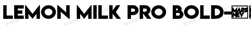 LEMON MILK Pro Bold字体转换